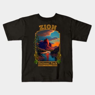 .Zion National Park Kids T-Shirt